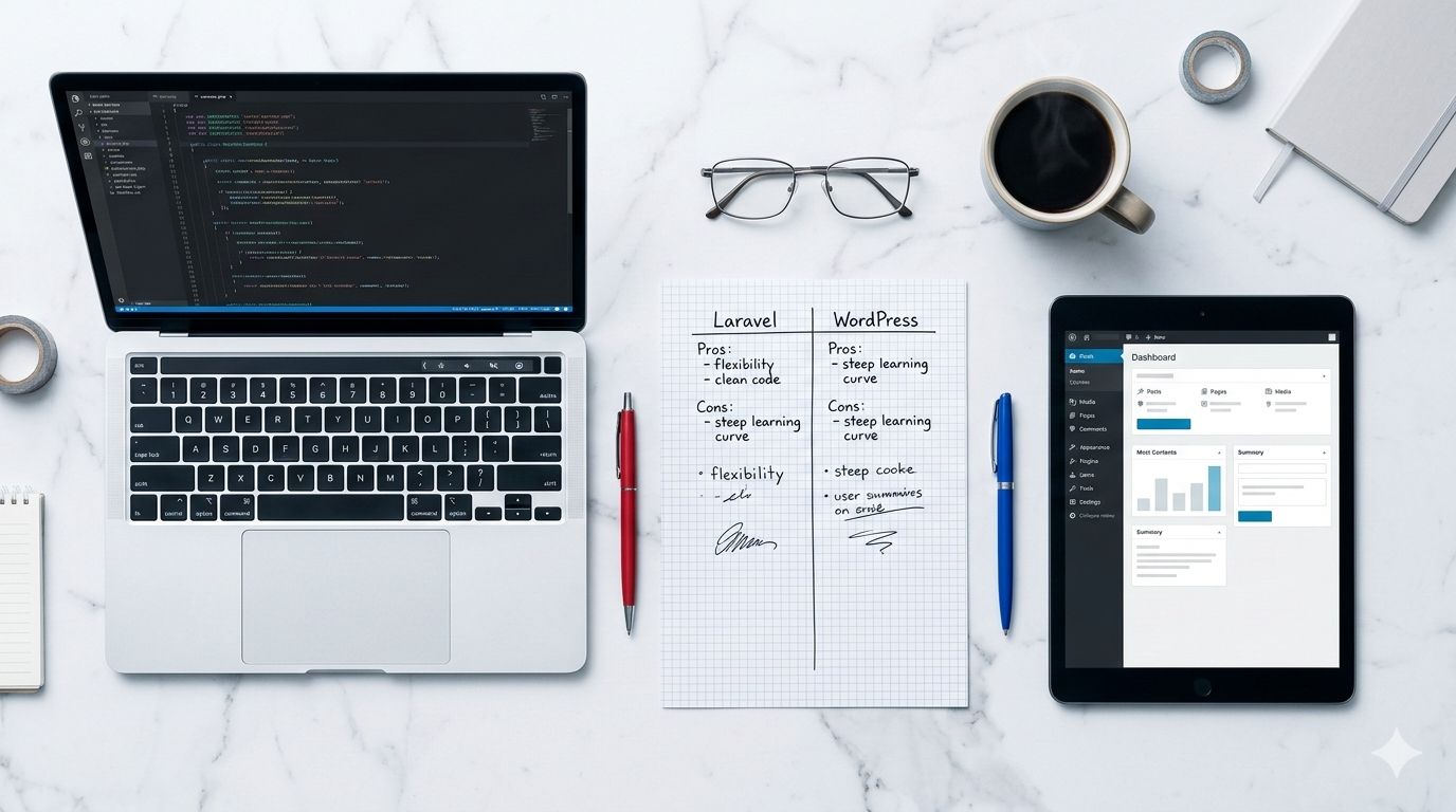 optimización SEO técnico Laravel React
